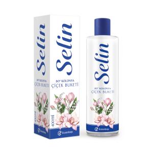 Selin Parfümlü Kolonya Çiçek Buketi 400 Ml (Kare Kutu)