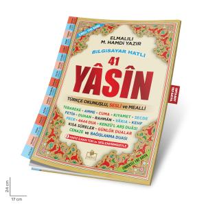 Fihristli 41 Yasin Bilgisayar Hatlı Türkçe Okunuşlu ve Mealli (Orta Boy)